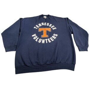 Vintage Tennessee Volunteers Sweatshirt Men XL Blue Tultex Crewneck Y2K NCAA VFL